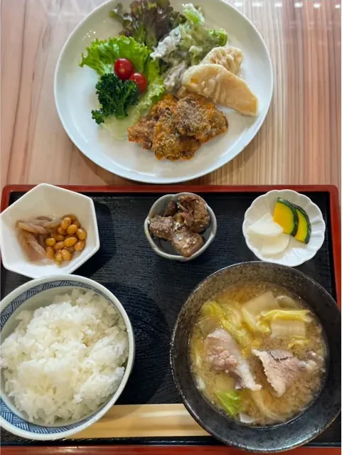 鹿フライ定食